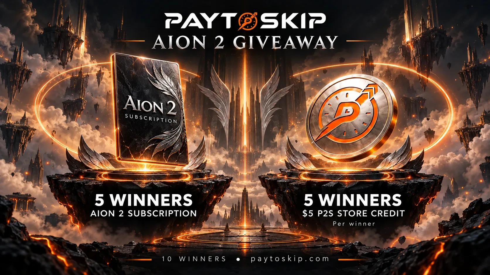 AION 2 Giveaway: 10 Winners, 10 Prizes!